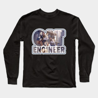 Cat Engineer Long Sleeve T-Shirt
